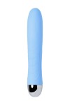 Голубой силиконовый вибратор с функцией нагрева и пульсирующими шариками FAHRENHEIT - 19 см. фото 3 — pink-kiss
