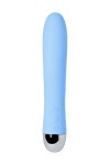 Голубой силиконовый вибратор с функцией нагрева и пульсирующими шариками FAHRENHEIT - 19 см. фото 5 — pink-kiss