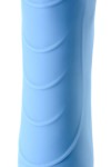 Голубой силиконовый вибратор с функцией нагрева и пульсирующими шариками FAHRENHEIT - 19 см. фото 13 — pink-kiss