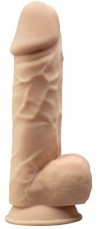 Телесный фаллоимитатор-реалистик на присоске MODEL 4 - 21 см. фото 1 — pink-kiss