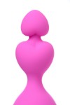 Розовая силиконовая анальная цепочка Sweety - 18,5 см. фото 6 — pink-kiss