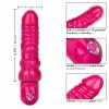 Розовый вибратор-реалистик с блестками Naughty Bits Lady Boner Bendable Personal Vibrator - 20 см. фото 4 — pink-kiss