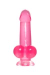 Розовый реалистичный фаллоимитатор Fush - 18 см. фото 3 — pink-kiss