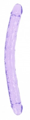 Двусторонний фиолетовый фаллоимитатор - 45 см. фото 1 — pink-kiss