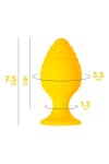 Желтая анальная втулка Riffle - 7,5 см. фото 8 — pink-kiss