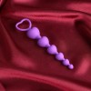Фиолетовые анальные бусы - 19 см. фото 1 — pink-kiss