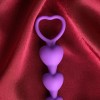 Фиолетовые анальные бусы - 19 см. фото 2 — pink-kiss