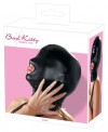 Черная эластичная маска на голову с отверстием для рта фото 5 — pink-kiss