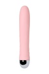 Розовый силиконовый вибратор с функцией нагрева и пульсирующими шариками FAHRENHEIT - 19 см. фото 4 — pink-kiss