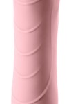 Розовый силиконовый вибратор с функцией нагрева и пульсирующими шариками FAHRENHEIT - 19 см. фото 13 — pink-kiss