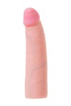 Женский страпон с вагинальной пробкой из неоскина - 18 см. фото 8 — pink-kiss