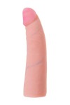 Женский страпон с вагинальной пробкой из неоскина - 18 см. фото 9 — pink-kiss