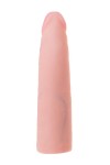 Женский страпон с вагинальной пробкой из неоскина - 18 см. фото 10 — pink-kiss