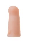 Женский страпон с вагинальной пробкой из неоскина - 18 см. фото 11 — pink-kiss