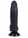 Черный фаллоимитатор-реалистик на присоске №10 - 17 см. фото 4 — pink-kiss