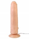 Телесный вибратор с шипами у основания и присоской №10  - 17 см. фото 3 — pink-kiss