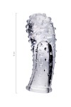 Прозрачная рельефная насадка на палец Gexa - 9 см. фото 7 — pink-kiss