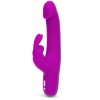 Фиолетовый перезаряжаемый вибратор Rabbit Slimline Curve Rechargeable - 24 см. фото 1 — pink-kiss