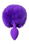 Фиолетовая анальная втулка Sweet bunny с фиолетовым пушистым хвостиком фото 4 — pink-kiss