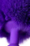 Фиолетовая анальная втулка Sweet bunny с фиолетовым пушистым хвостиком фото 10 — pink-kiss