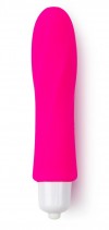 Розовая удлиненная вибропуля из силикона - 9,5 см. фото 1 — pink-kiss