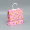 Подарочный крафтовый пакет «Для тебя» - 22×22×11 см. фото 3 — pink-kiss