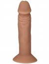 Телесный фаллоимитатор на присоске - 18 см. фото 3 — pink-kiss