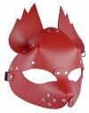 Красная кожаная маска "Белочка" фото 1 — pink-kiss