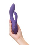 Фиолетовый вибратор-кролик Fingie с функцией Come-Hither - 21,6 см. фото 8 — pink-kiss