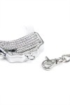 Серебристые наручники Romfun из металла со стразами фото 5 — pink-kiss