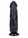 Черный фаллоимитатор-реалистик на присоске №27 - 19,5 см. фото 4 — pink-kiss