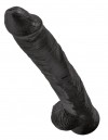 Чёрный фаллоимитатор-гигант 14" Cock with Balls - 37,5 см. фото 3 — pink-kiss