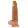 Коричневая насадка-удлинитель Add 2" Pleasure X Tender Penis Sleeve - 18 см. фото 4 — pink-kiss