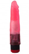 Розовый гелевый виброфаллос со встроенным пультом - 16,5 см. фото 1 — pink-kiss