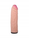 Страпон Харнесс: трусики с плугом и насадка из неоскин - 15,2 см. фото 8 — pink-kiss