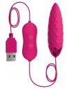 Розовая, рельефная, работающая от USB вибропуля Fun фото 1 — pink-kiss