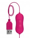 Розовая, рельефная, работающая от USB вибропуля Fun фото 4 — pink-kiss