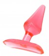 Красная анальная втулка с ограничителем - 6,5 см. фото 1 — pink-kiss