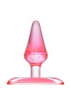 Красная анальная втулка с ограничителем - 6,5 см. фото 2 — pink-kiss
