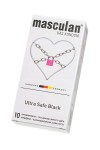 Ультрапрочные презервативы Masculan Ultra Safe Black - 10 шт. фото 2 — pink-kiss