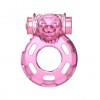 Розовое эрекционное кольцо с вибрацией Pink Bear фото 1 — pink-kiss