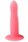 Розовый, светящийся в темноте стимулятор Light Keeper - 13,3 см. фото 1 — pink-kiss