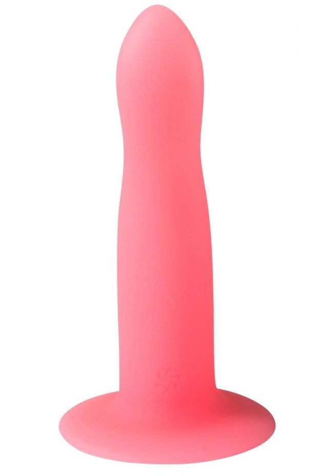 Розовый, светящийся в темноте стимулятор Light Keeper - 13,3 см. фото 1 — pink-kiss
