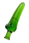 Зелёный анальный стимулятор из стекла в форме перчика - 13,5 см. фото 1 — pink-kiss
