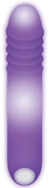 Фиолетовый светящийся G-стимулятор The G-Rave - 15,1 см. фото 9 — pink-kiss