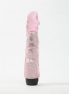 Розовый вибратор-реалистик - 22,5 см. фото 2 — pink-kiss