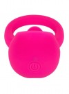 Ярко-розовое эрекционное кольцо Silicone Rechargeable Teasing Tongue Enhancer фото 7 — pink-kiss