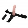 Реалистичный страпон-фаллоимитатор на трусиках Ultra Passionate Harness - 15 см. фото 1 — pink-kiss