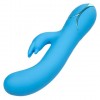 Голубой вибромассажер Insatiable G Inflatable G-Bunny с функцией расширения - 21 см. фото 1 — pink-kiss