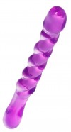 Фиолетовый двусторонний фаллоимитатор Tanza - 27,5 см. фото 1 — pink-kiss